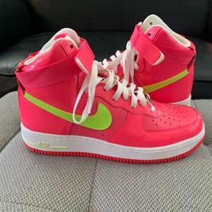 Nike AF-1 ‘82 Neon Pink Air Force One Sz 11 334031-600